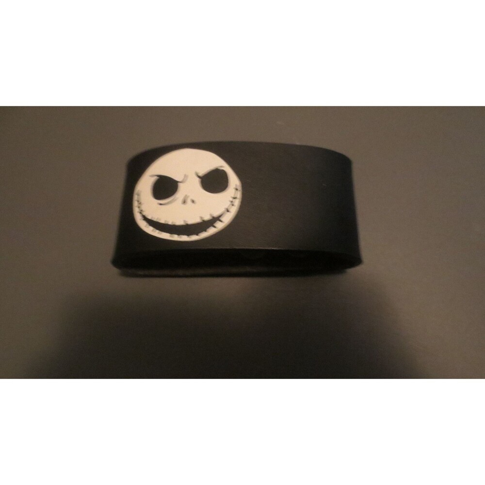 Halloween Nightmare Before Christmas Jack Skellington leather bracelet